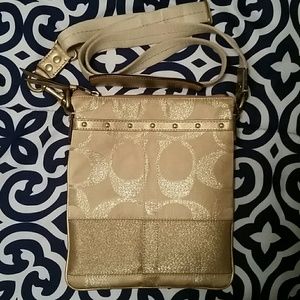 Gold Coach crossbody